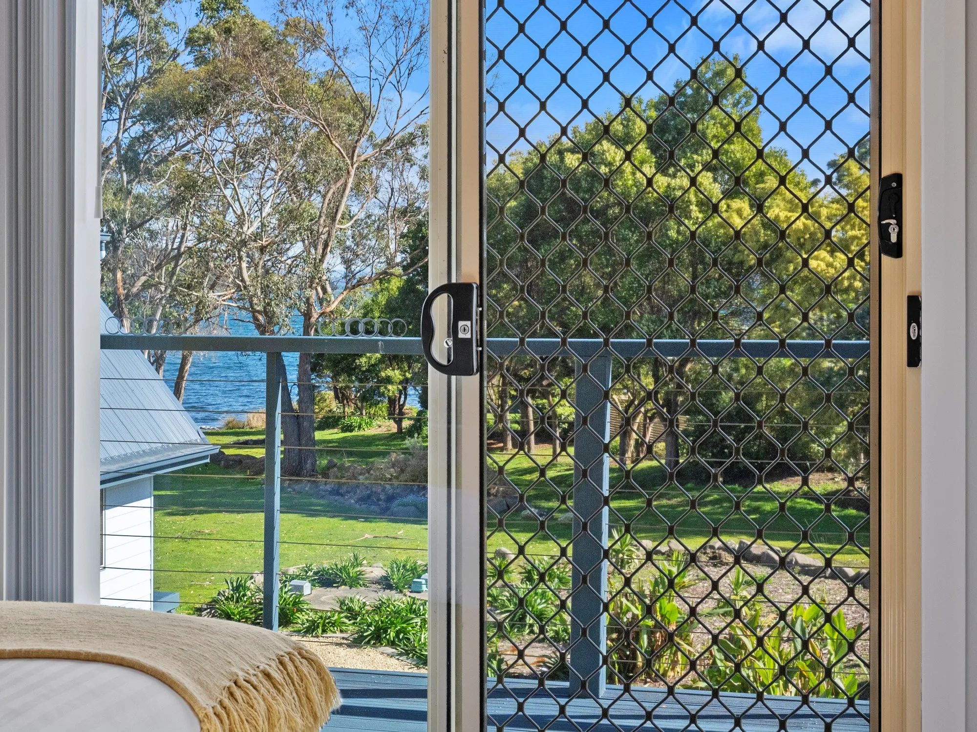 Waterfront view from villa